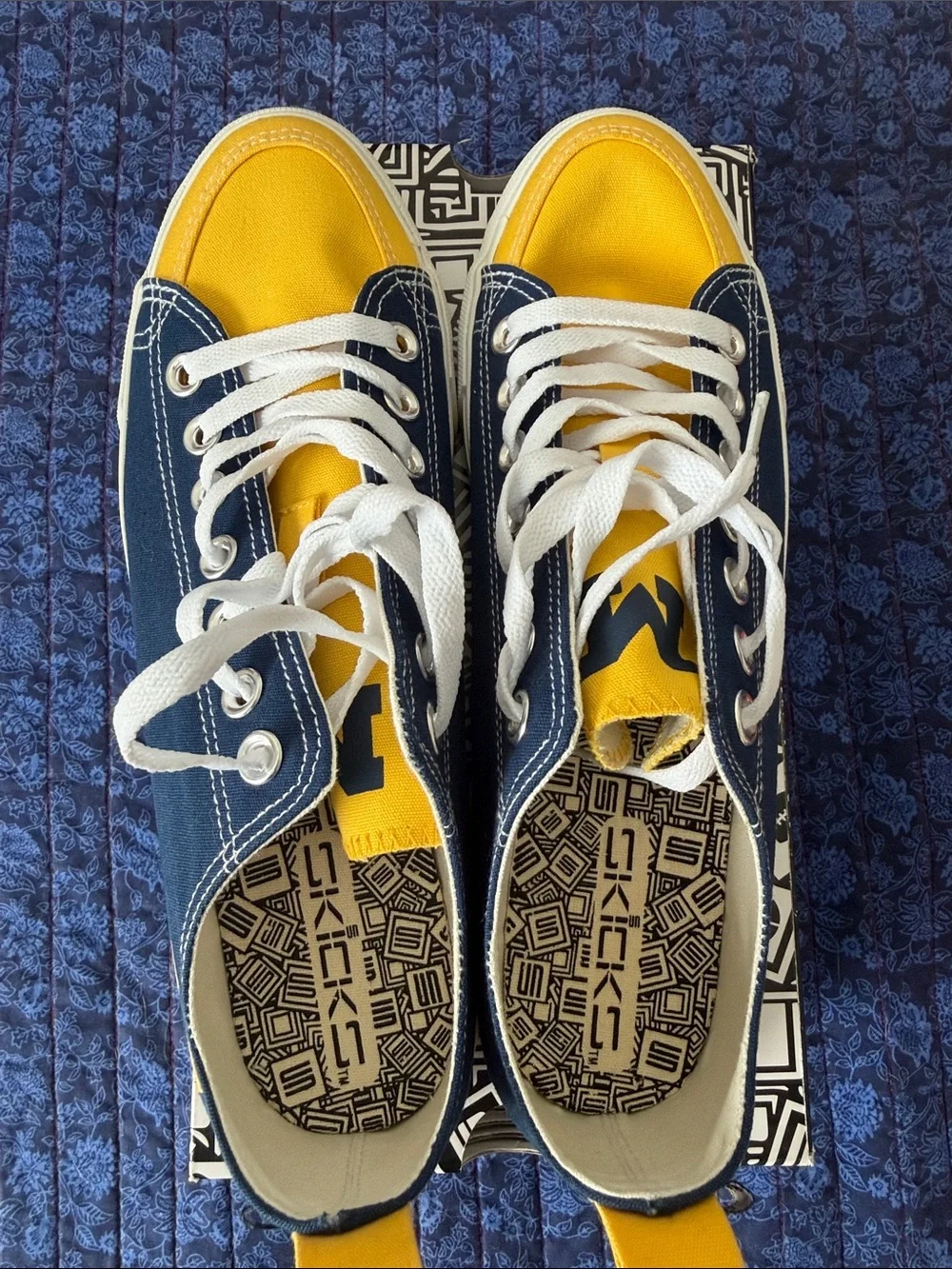University of Michigan U of M Block M Wolverines Sneakers Women’s 10 or Men’s 8